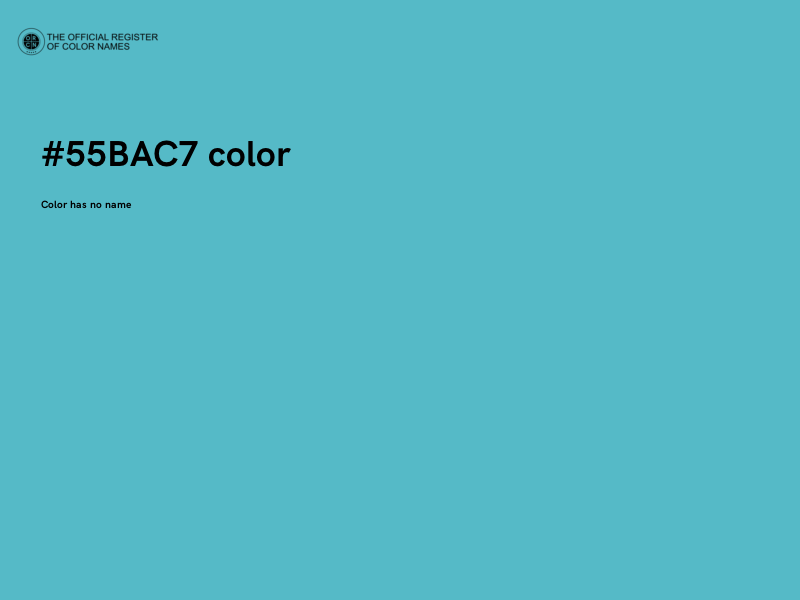 #55BAC7 color image