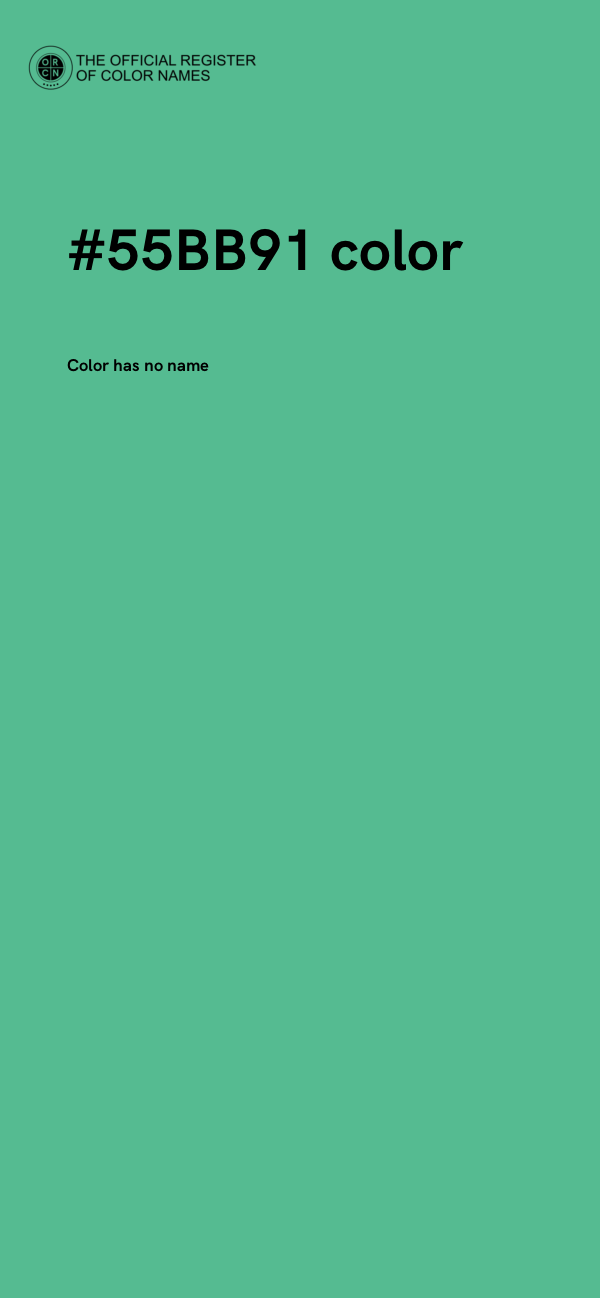 #55BB91 color image