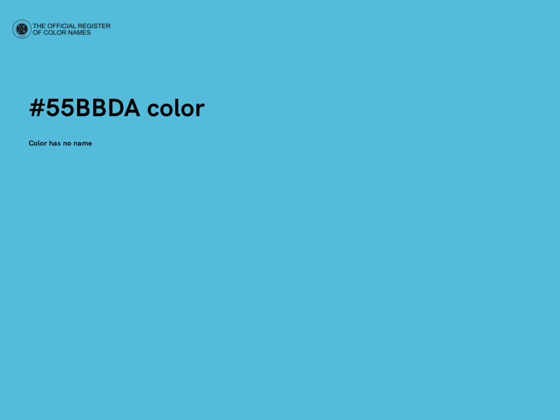 #55BBDA color image