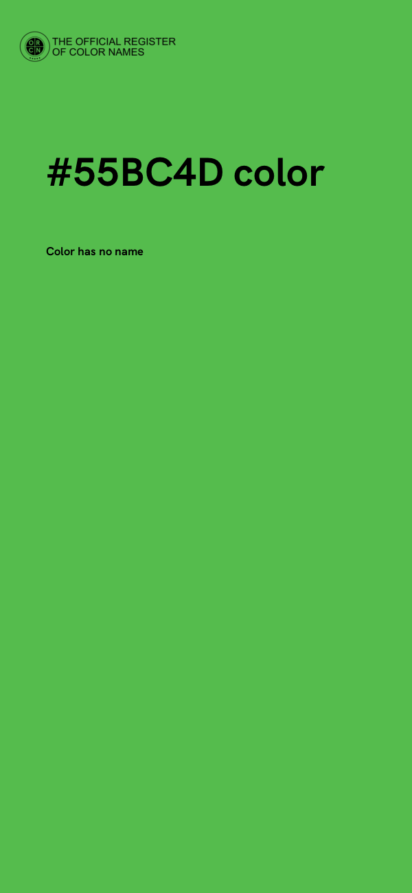 #55BC4D color image