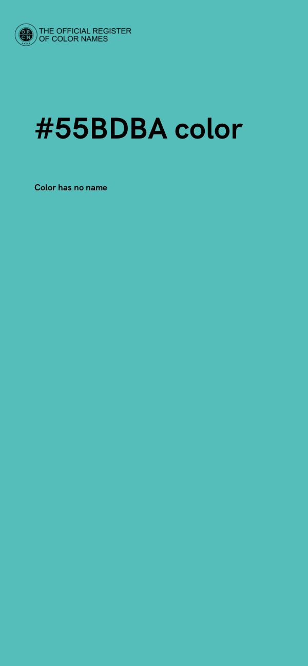 #55BDBA color image
