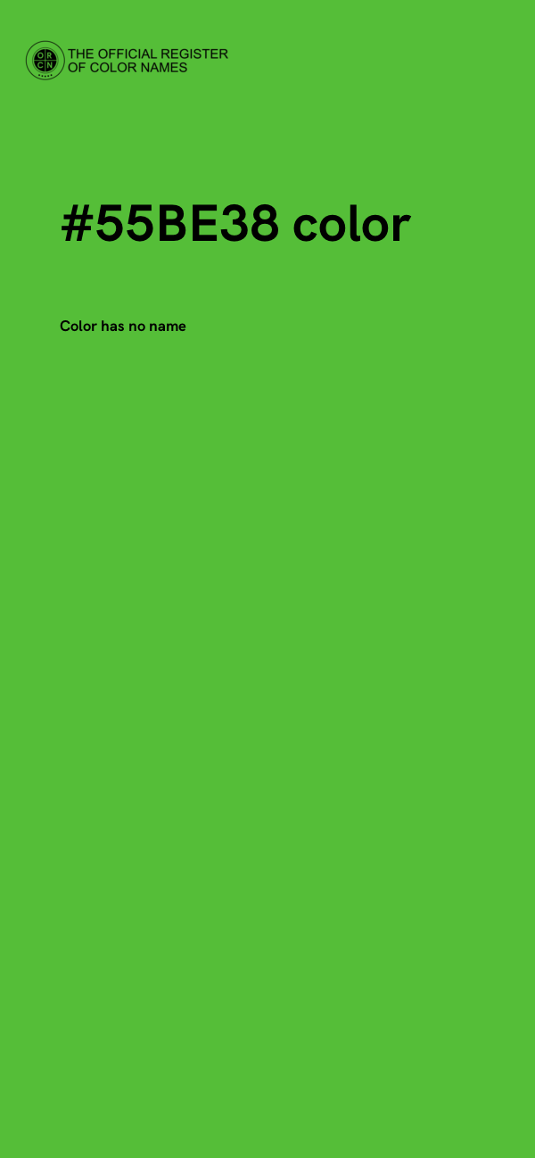 #55BE38 color image
