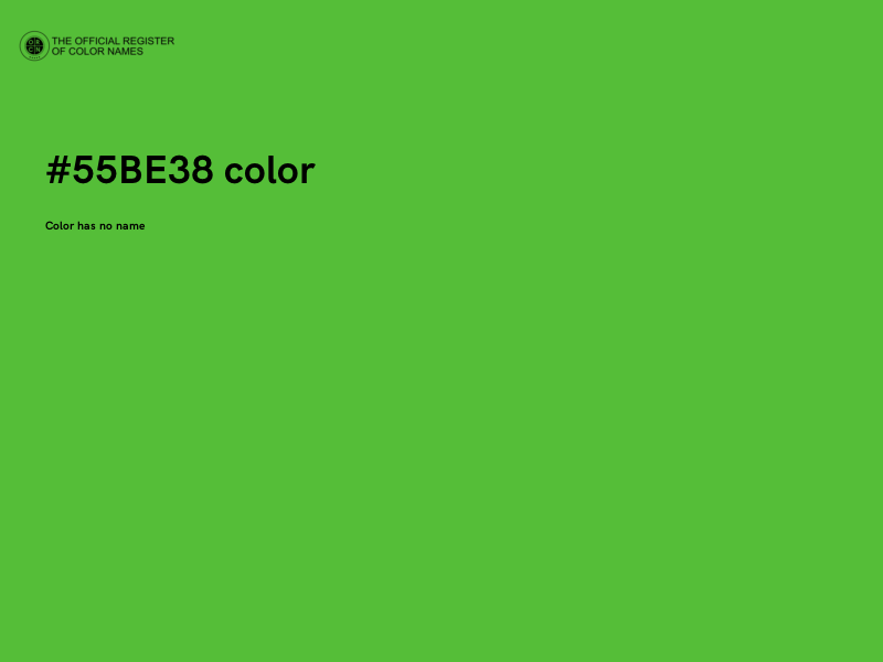 #55BE38 color image