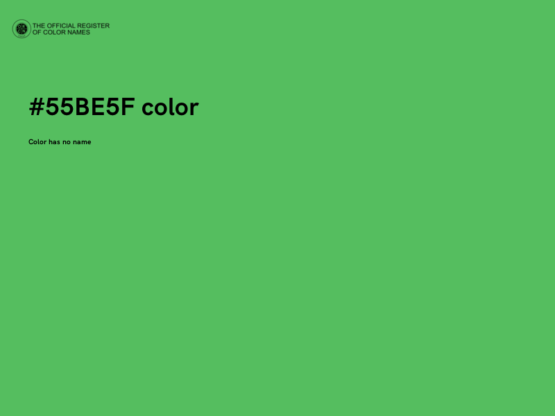 #55BE5F color image
