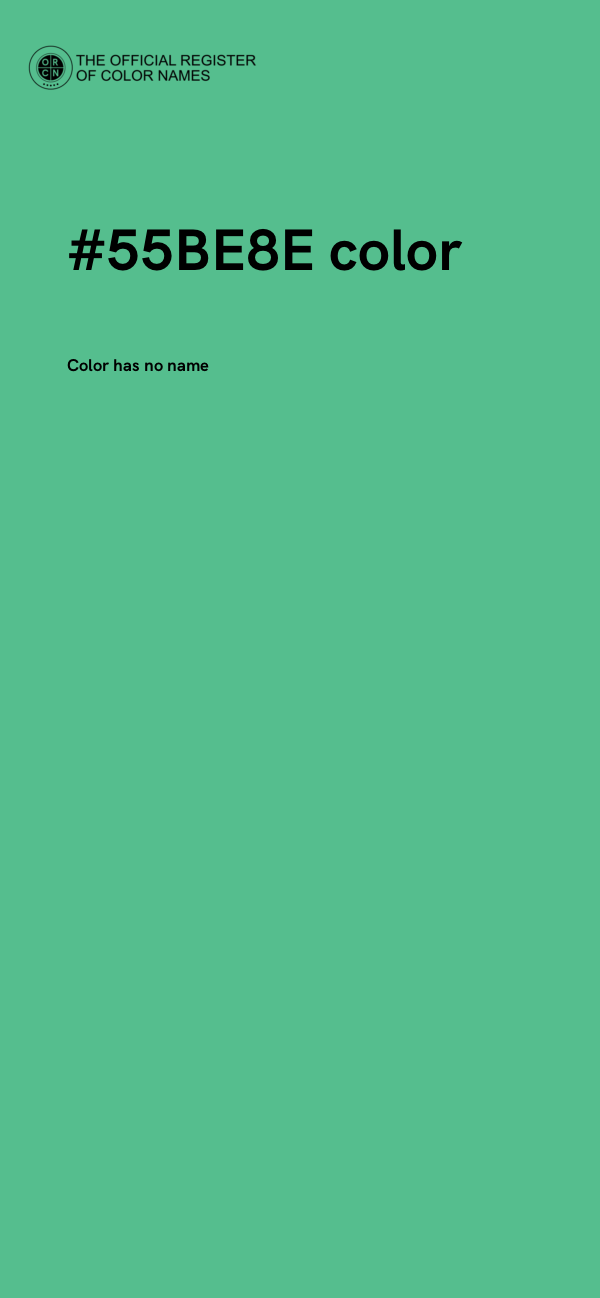 #55BE8E color image