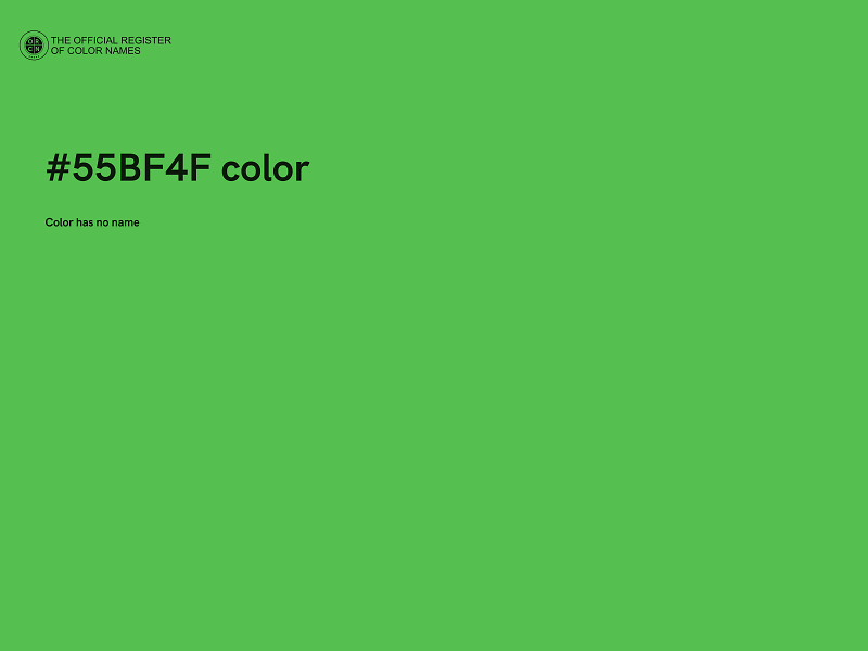 #55BF4F color image