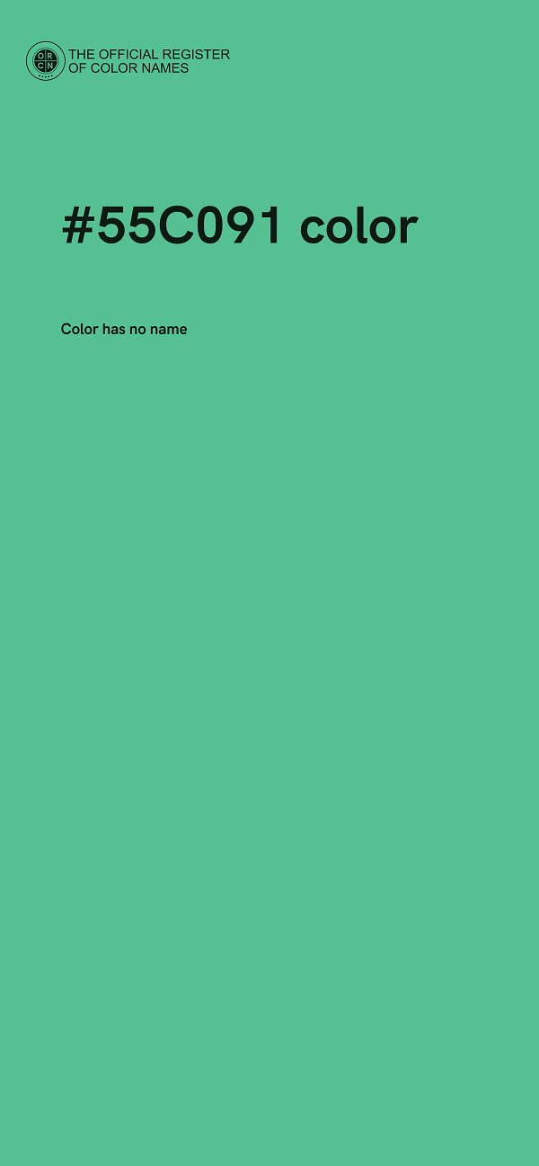 #55C091 color image