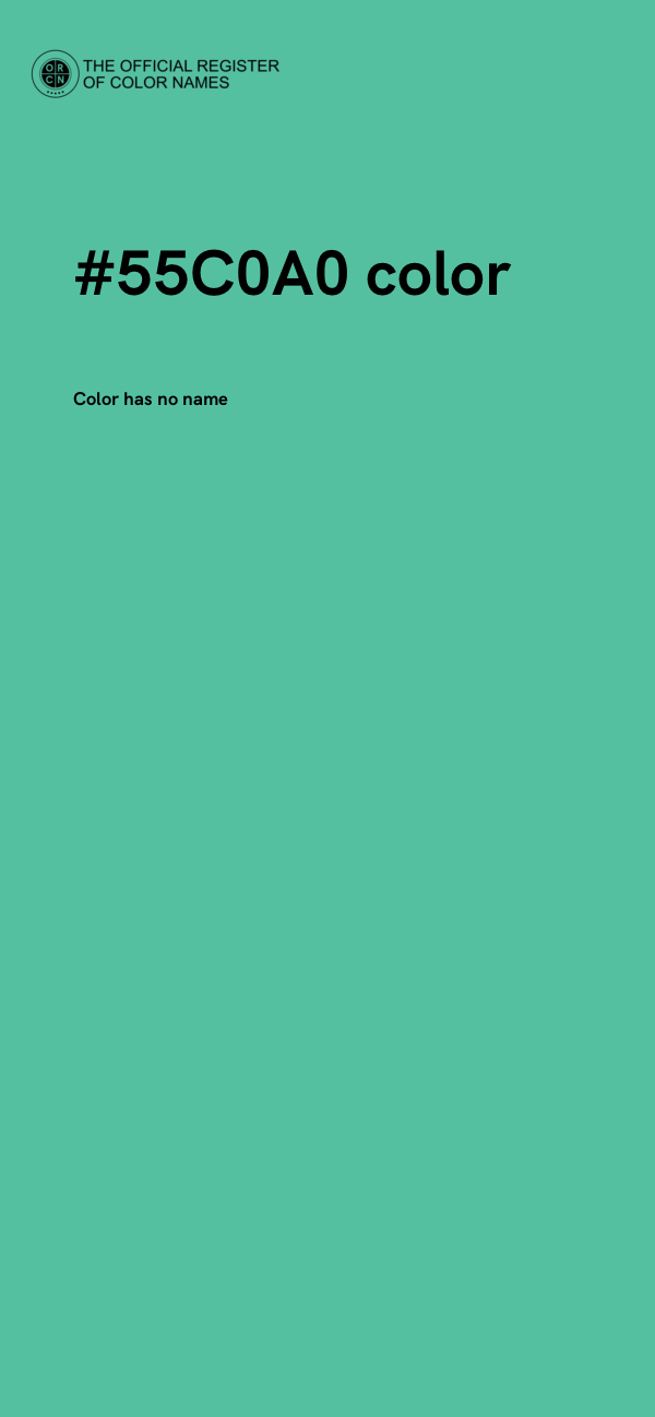 #55C0A0 color image