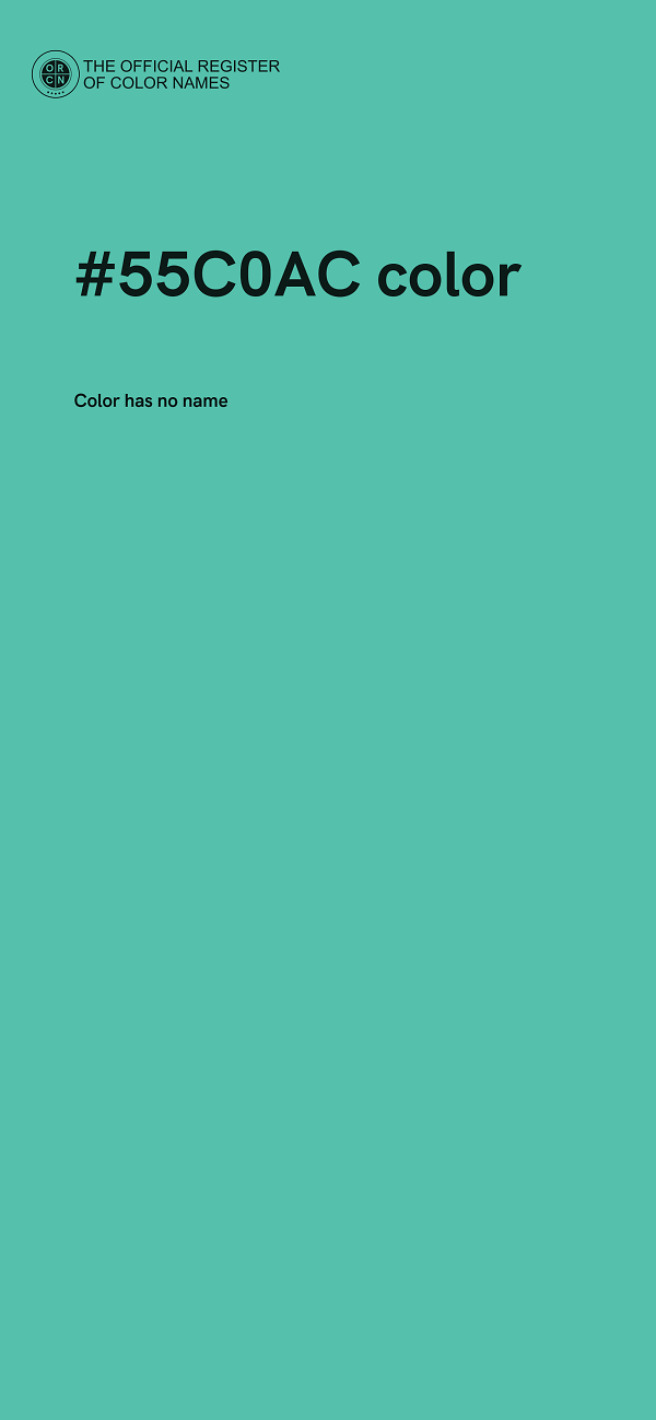 #55C0AC color image