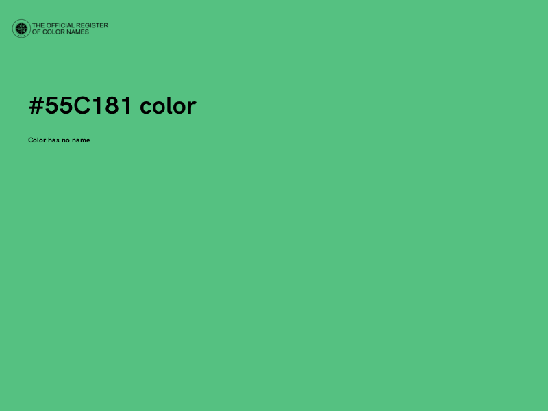#55C181 color image