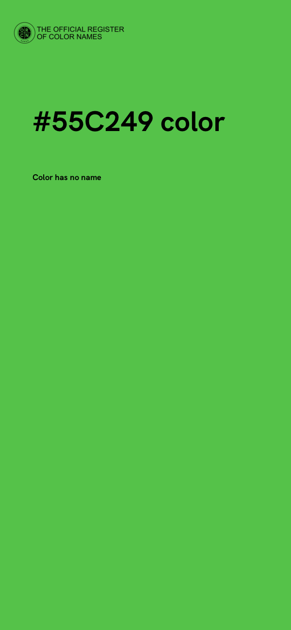 #55C249 color image