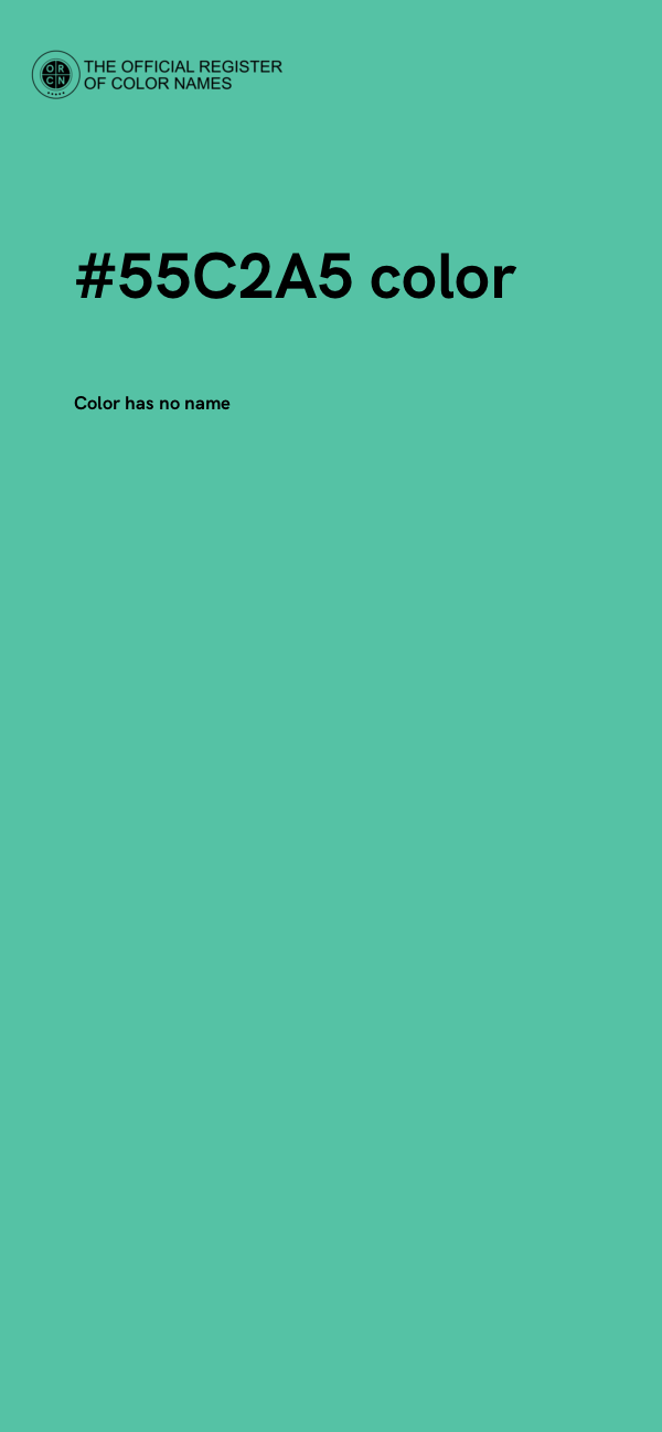 #55C2A5 color image