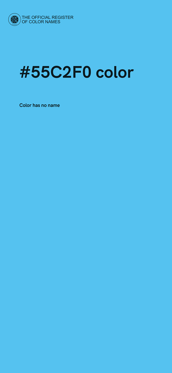 #55C2F0 color image