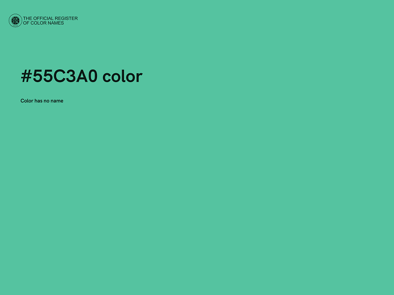 #55C3A0 color image