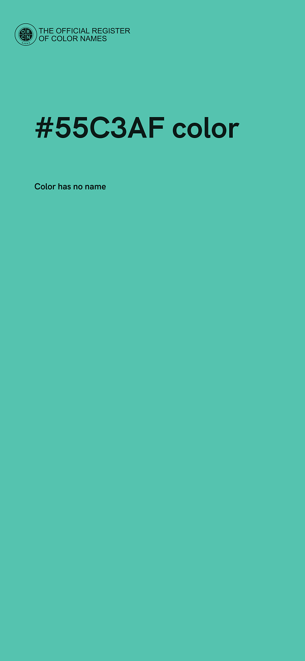#55C3AF color image