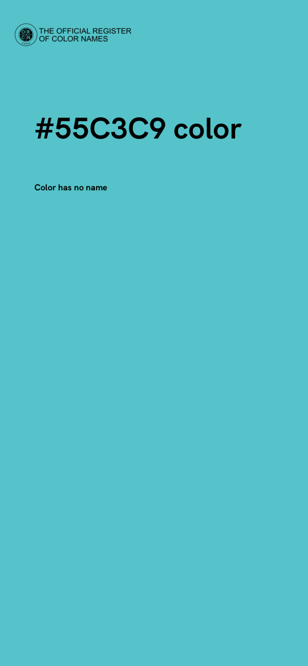 #55C3C9 color image