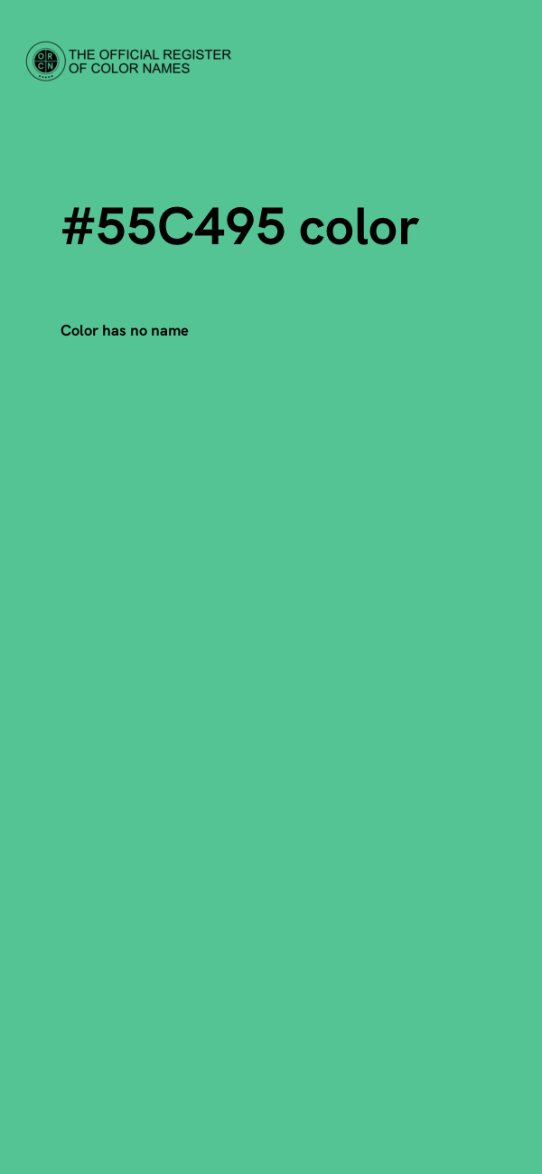 #55C495 color image