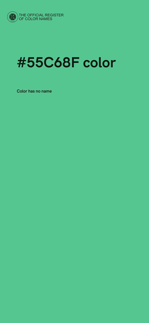 #55C68F color image