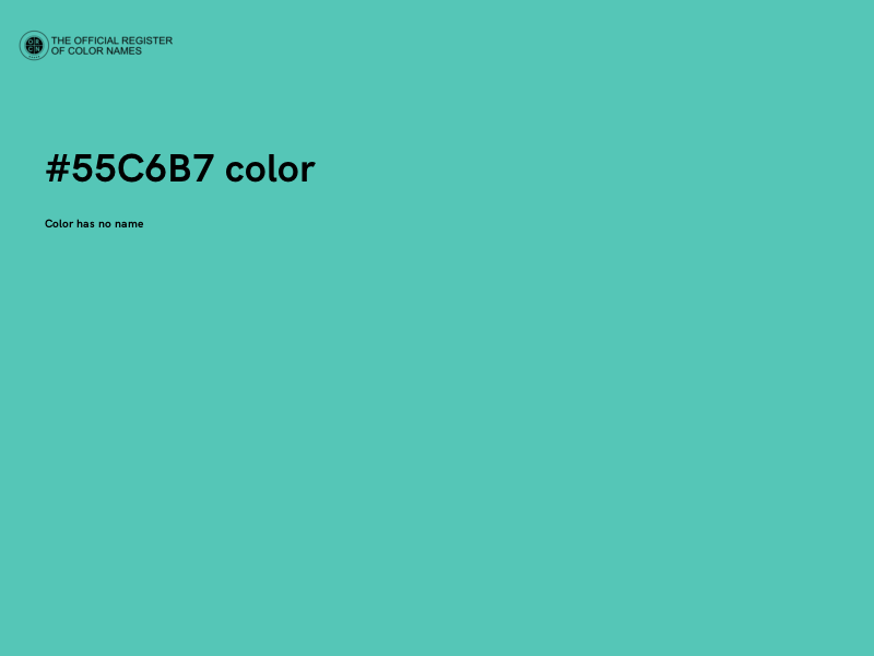 #55C6B7 color image
