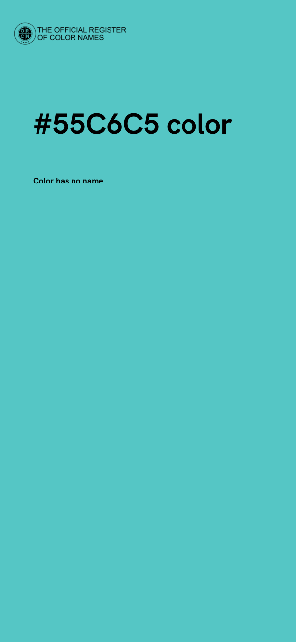 #55C6C5 color image