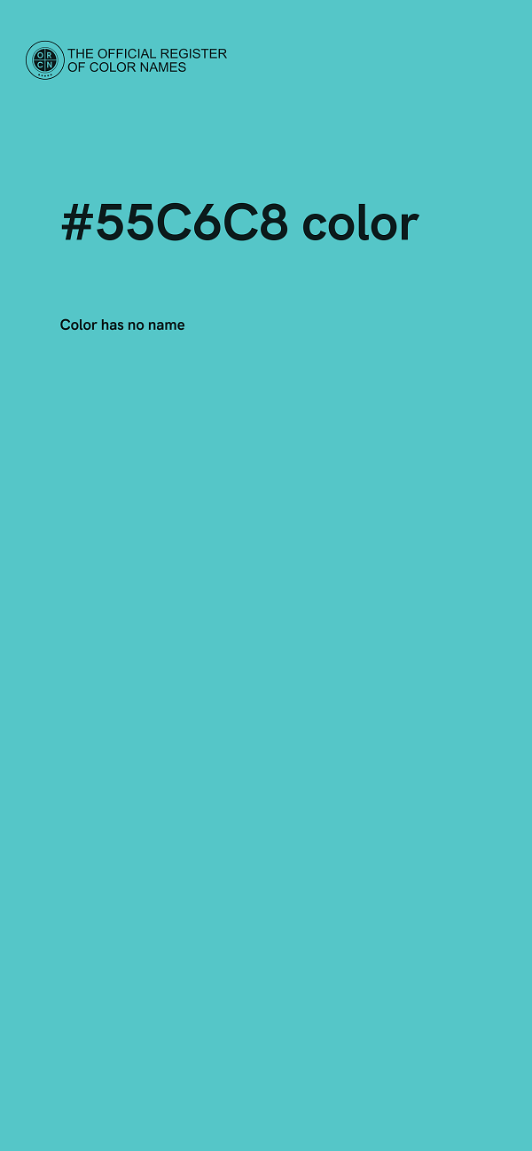 #55C6C8 color image