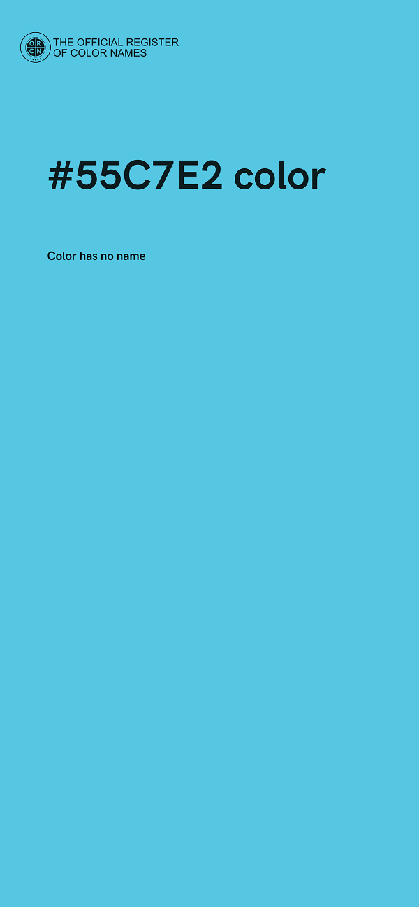 #55C7E2 color image