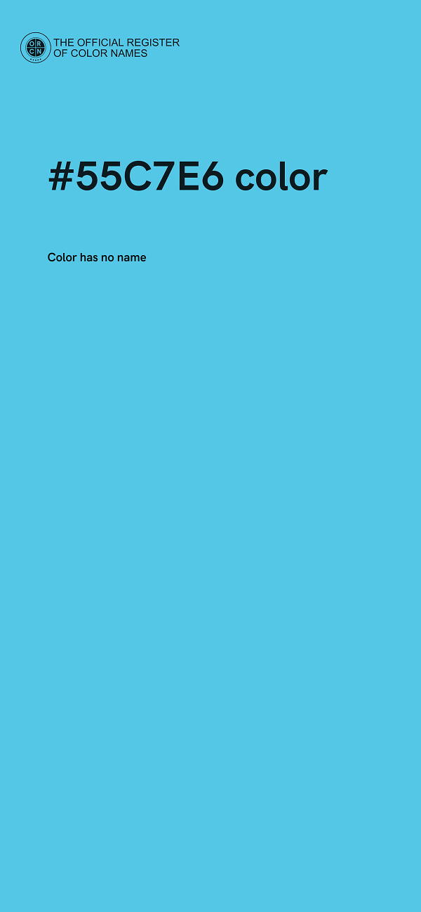 #55C7E6 color image