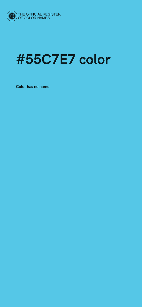 #55C7E7 color image