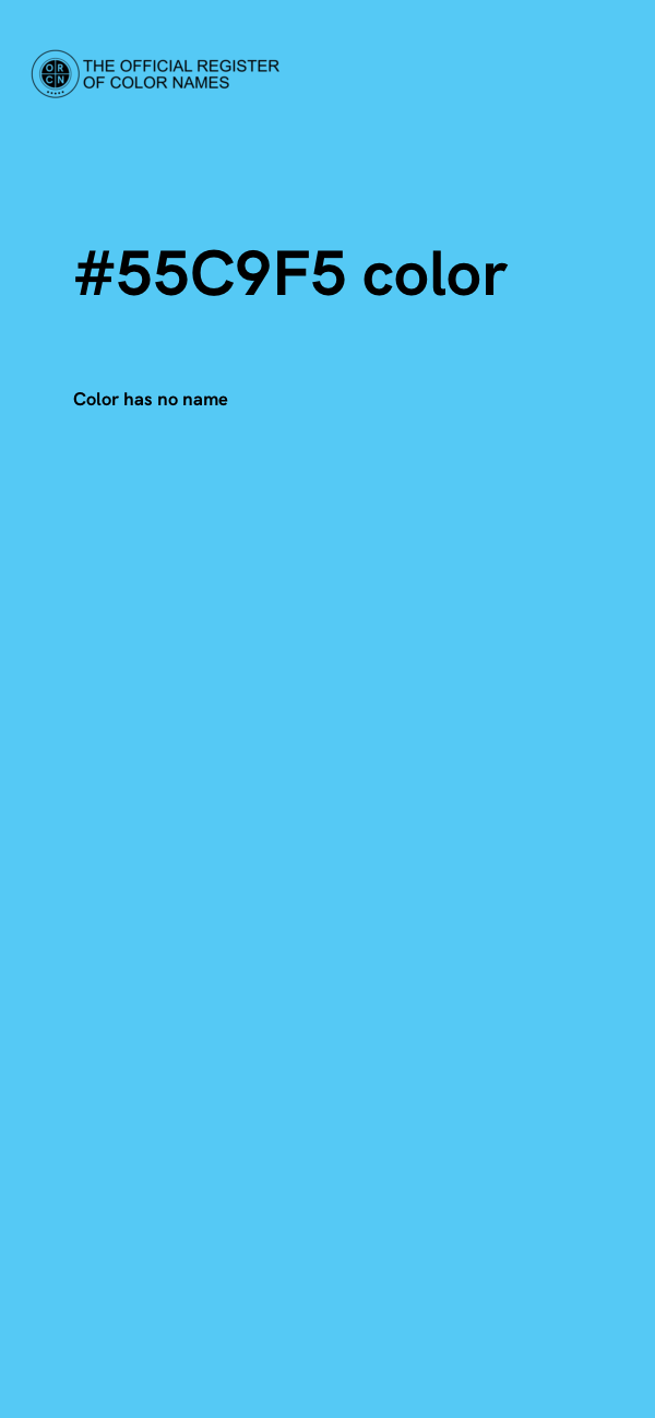 #55C9F5 color image