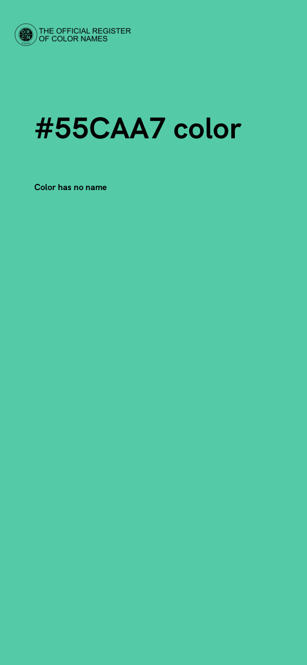 #55CAA7 color image
