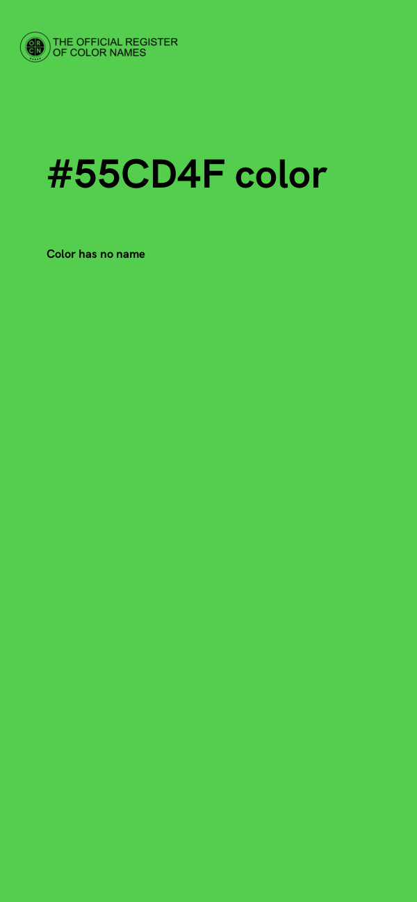 #55CD4F color image