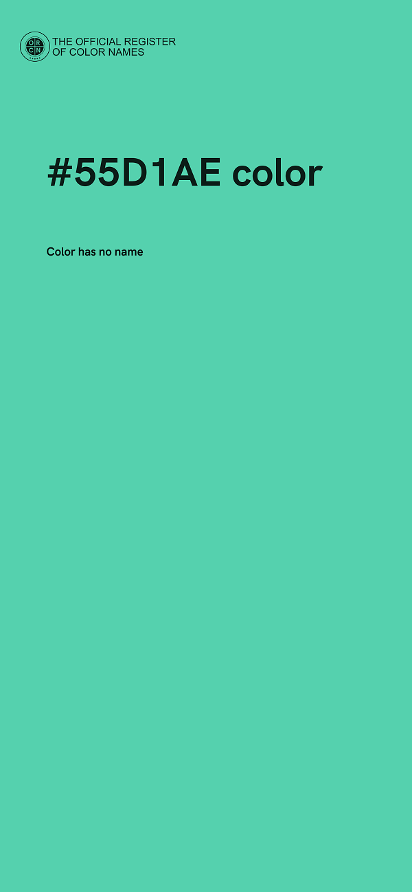 #55D1AE color image