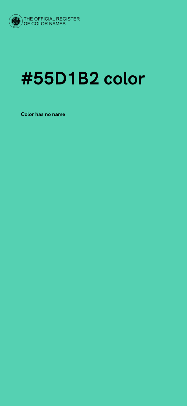 #55D1B2 color image