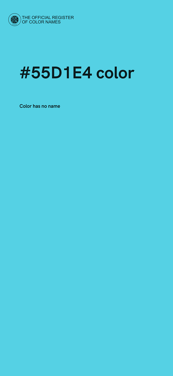 #55D1E4 color image