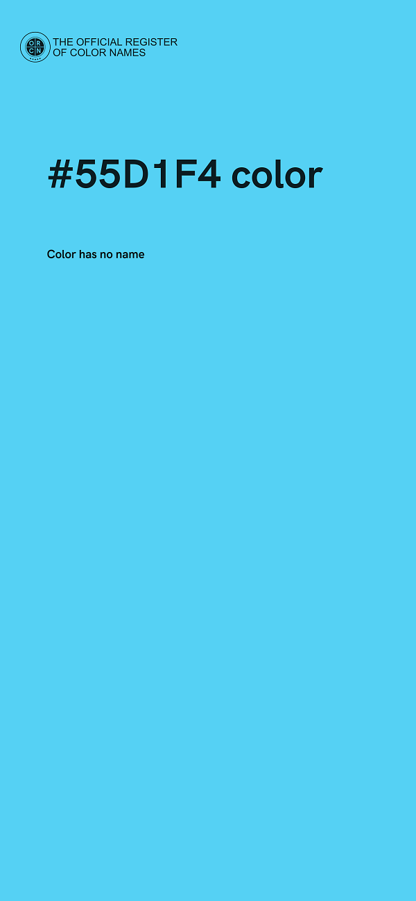 #55D1F4 color image