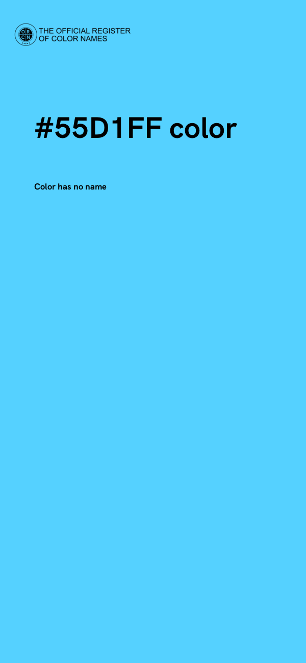 #55D1FF color image