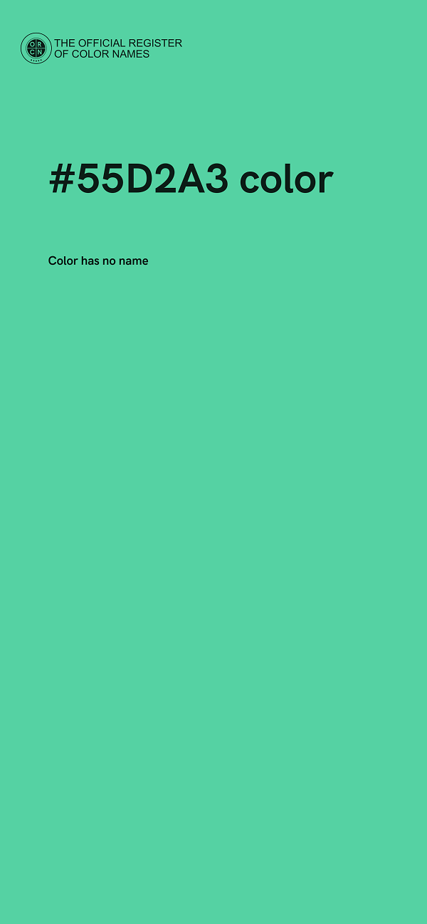 #55D2A3 color image
