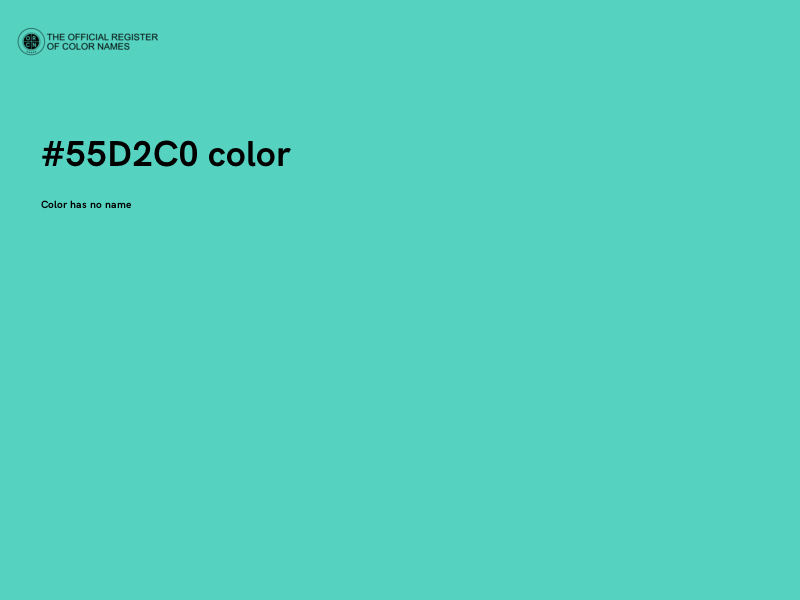 #55D2C0 color image