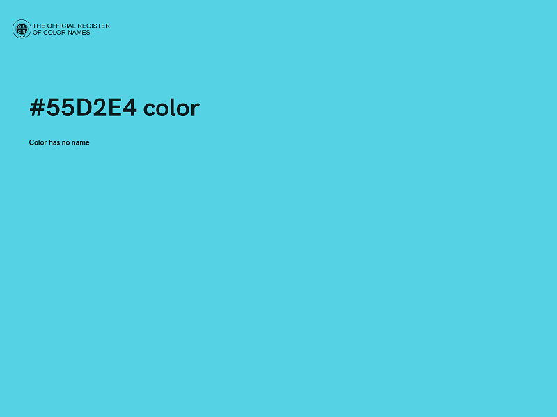 #55D2E4 color image