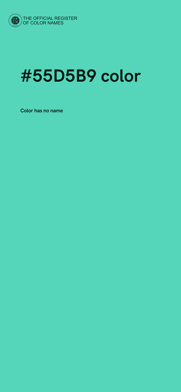#55D5B9 color image