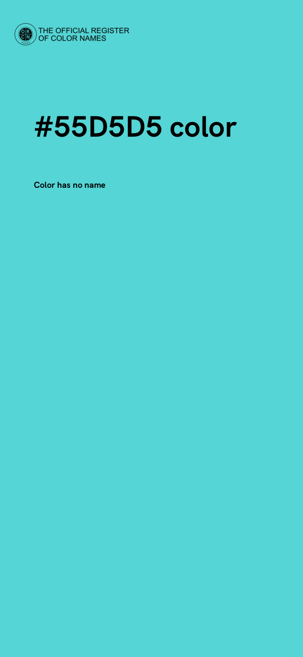 #55D5D5 color image