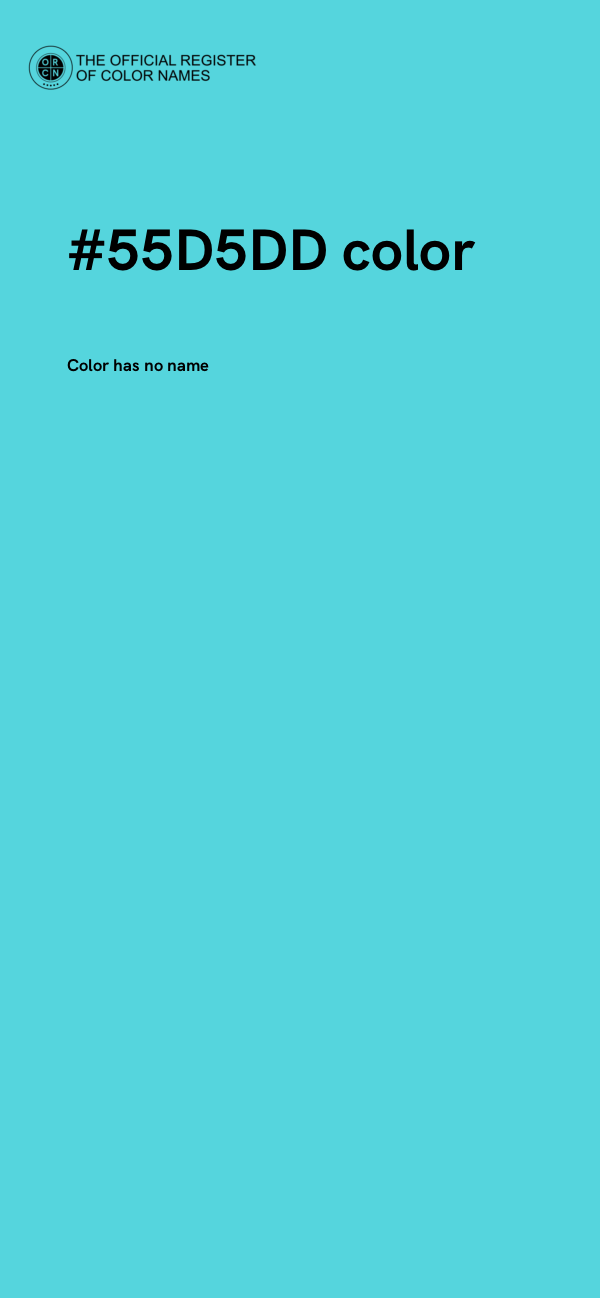 #55D5DD color image