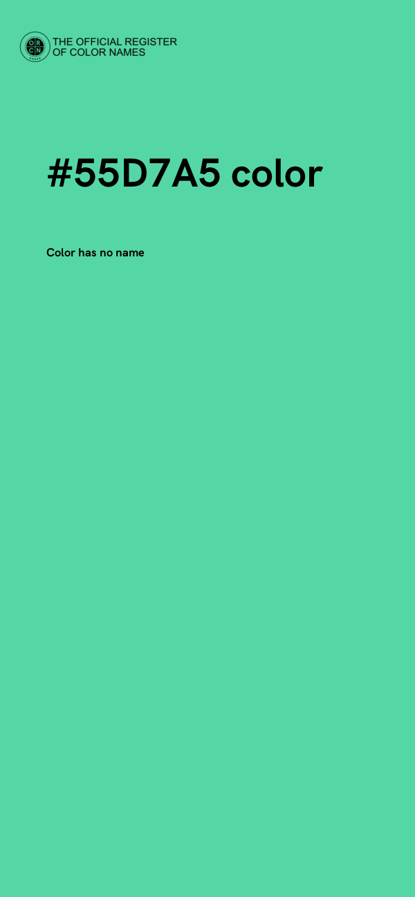 #55D7A5 color image