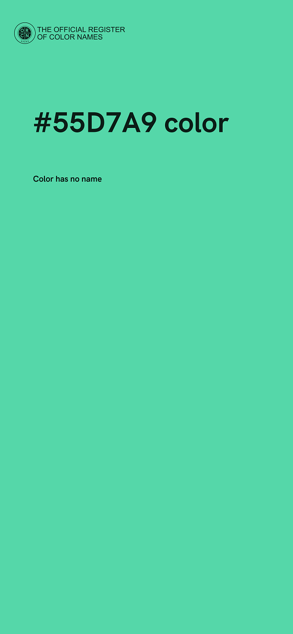 #55D7A9 color image