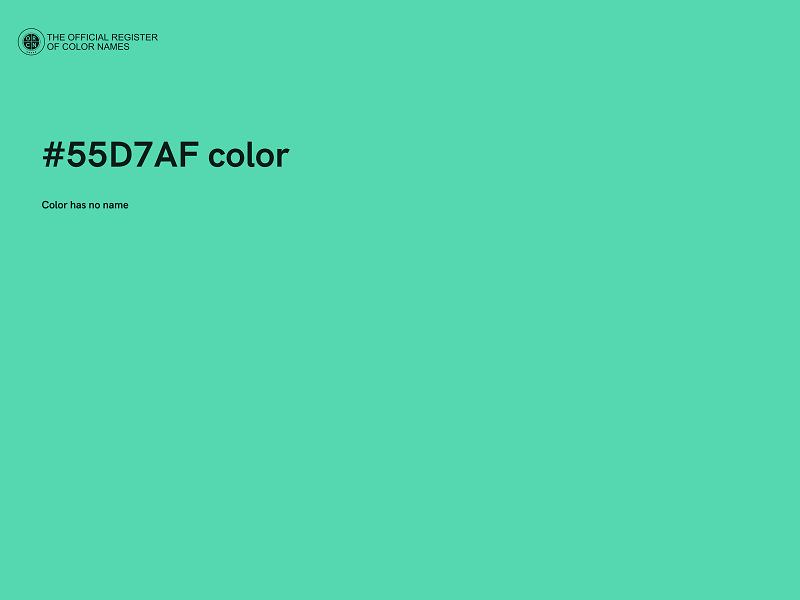 #55D7AF color image