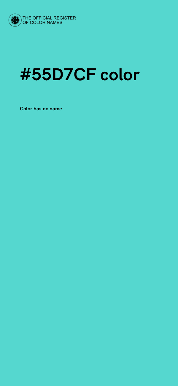 #55D7CF color image