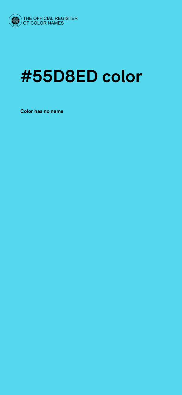 #55D8ED color image