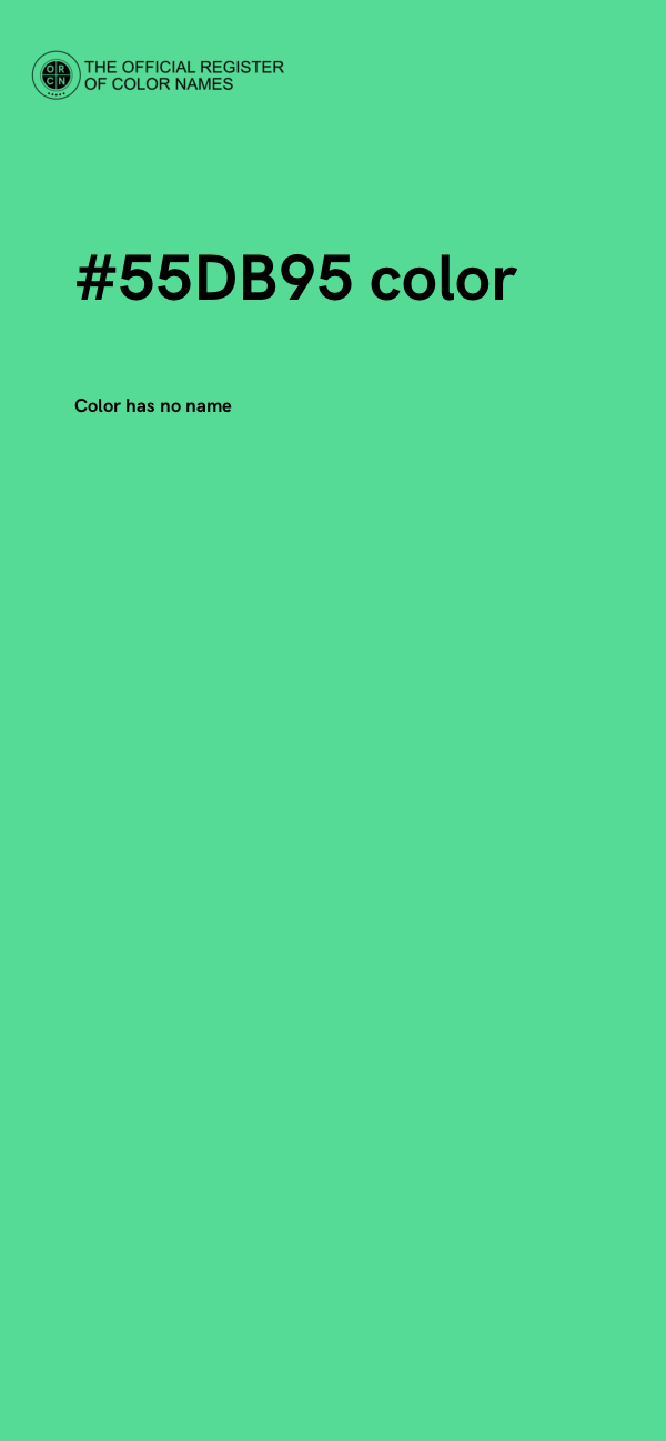 #55DB95 color image