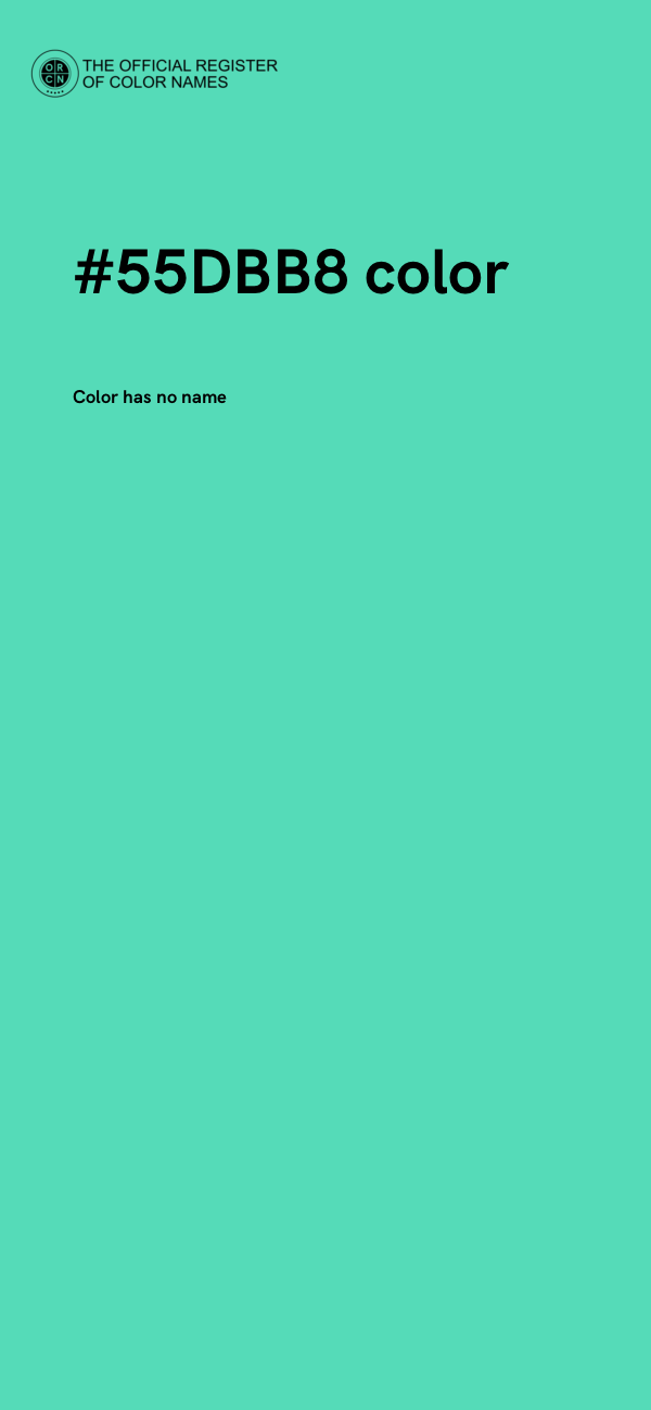 #55DBB8 color image