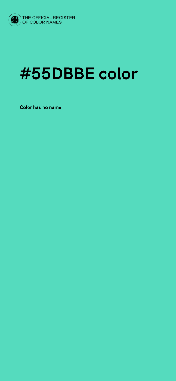 #55DBBE color image